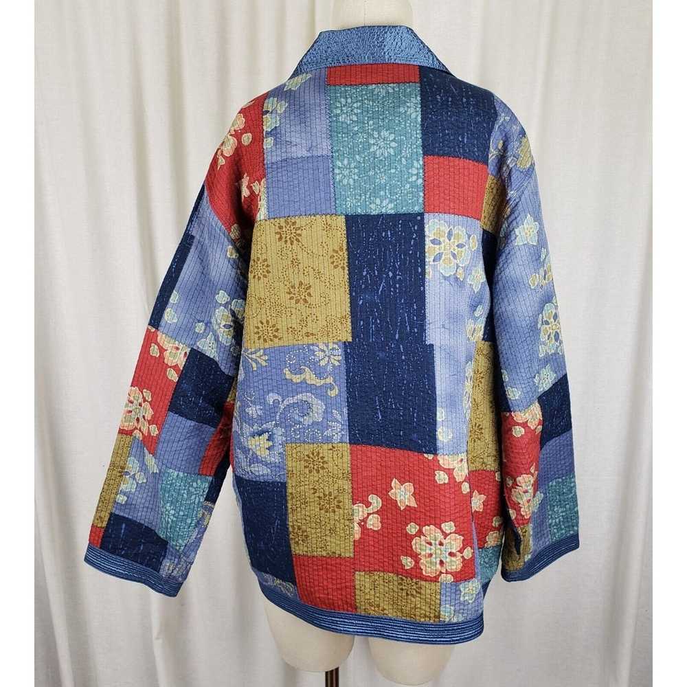 Vintage Alfred Dunner Patchwork Quilted Button Up… - image 5