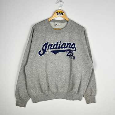 MLB Cleveland Indians Baseball Embroidered Crewneck Sweatshirt - Lee S –  Lhük