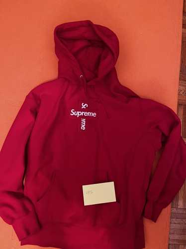 Supreme x Louis Vuitton Box Logo Hooded Sweatshirt Red Men's