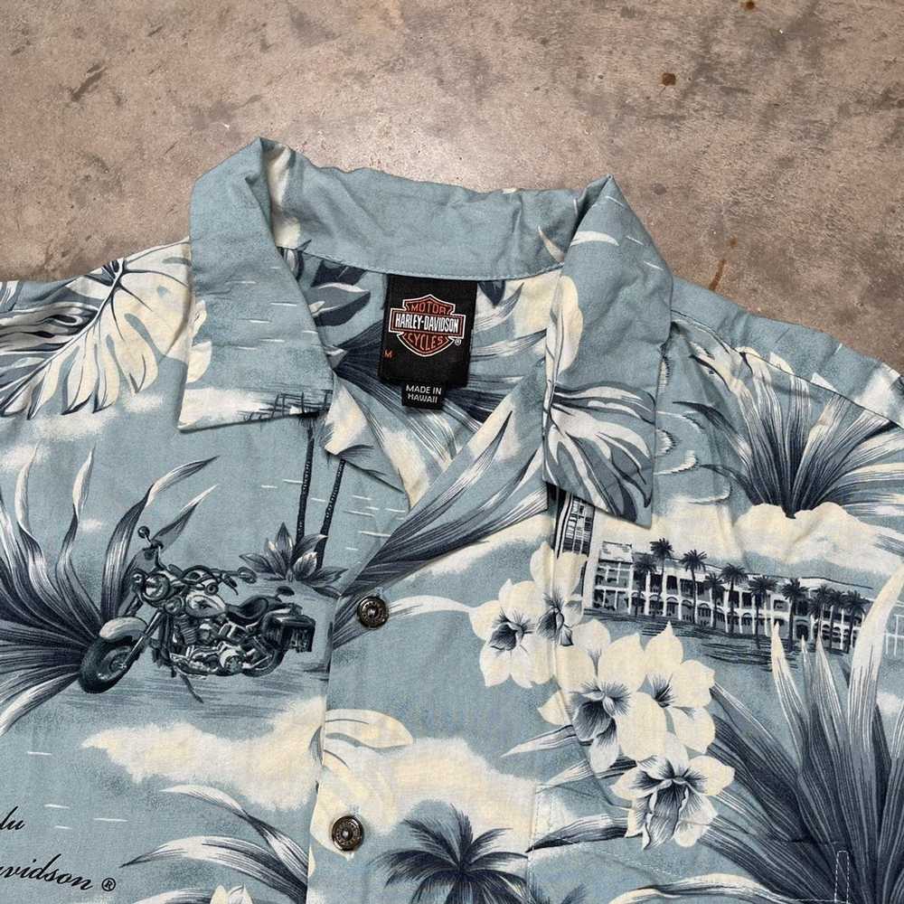 Harley Davidson × Hawaiian Shirt × Vintage Vintag… - image 2