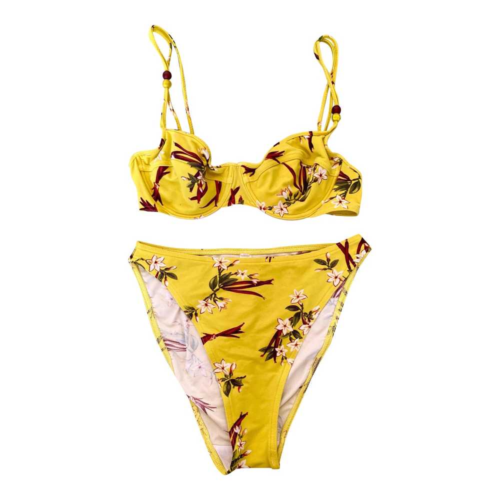 90's half cup bikini - 90s half-cup bikini, yellow gr… - Gem