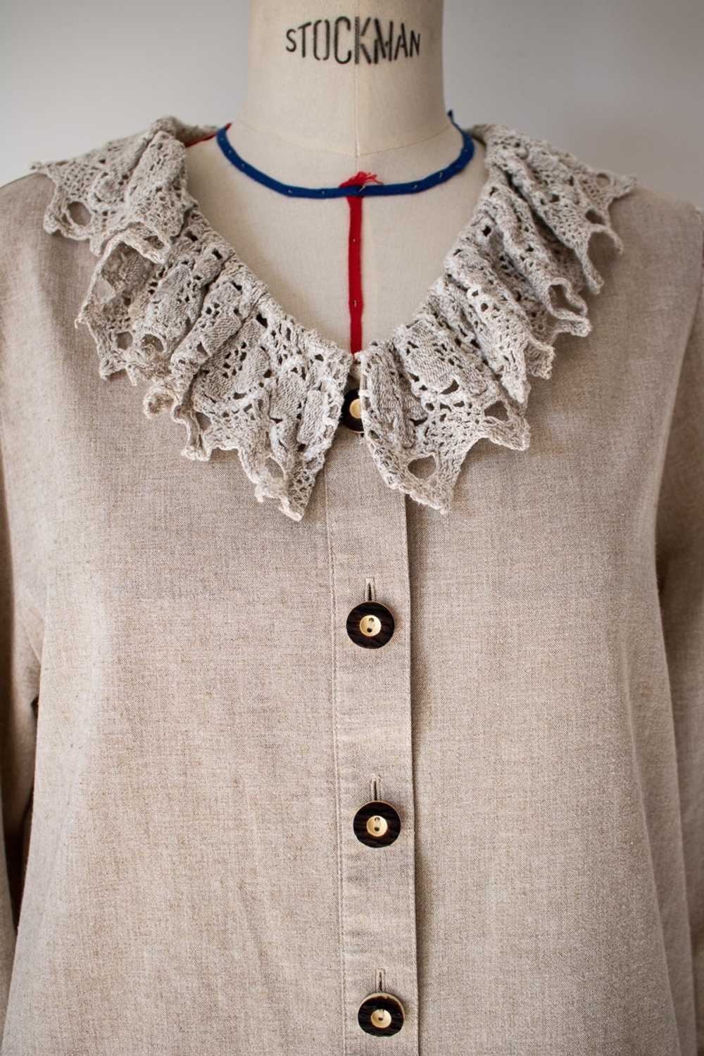 Austrian shirt - Austrian shirt with large croche… - image 4