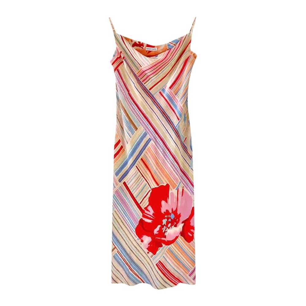 Long silk dress - Long silk dress, pastel multicolore… - Gem