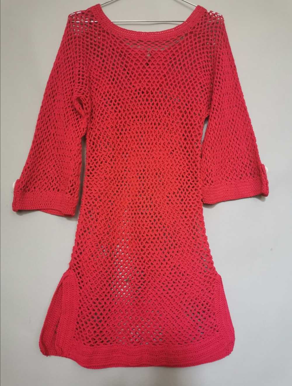 Robe en crochet - Robe tunique en crochet de coto… - image 2