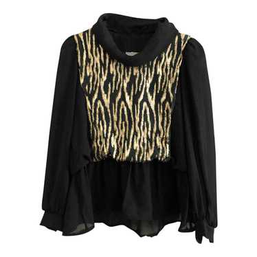 Top imprimé en lurex - Top imprimé animal doré br… - image 1