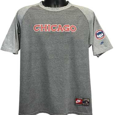 Nike Baseball (MLB Chicago Cubs) Men's 3/4-Sleeve Pullover Hoodie