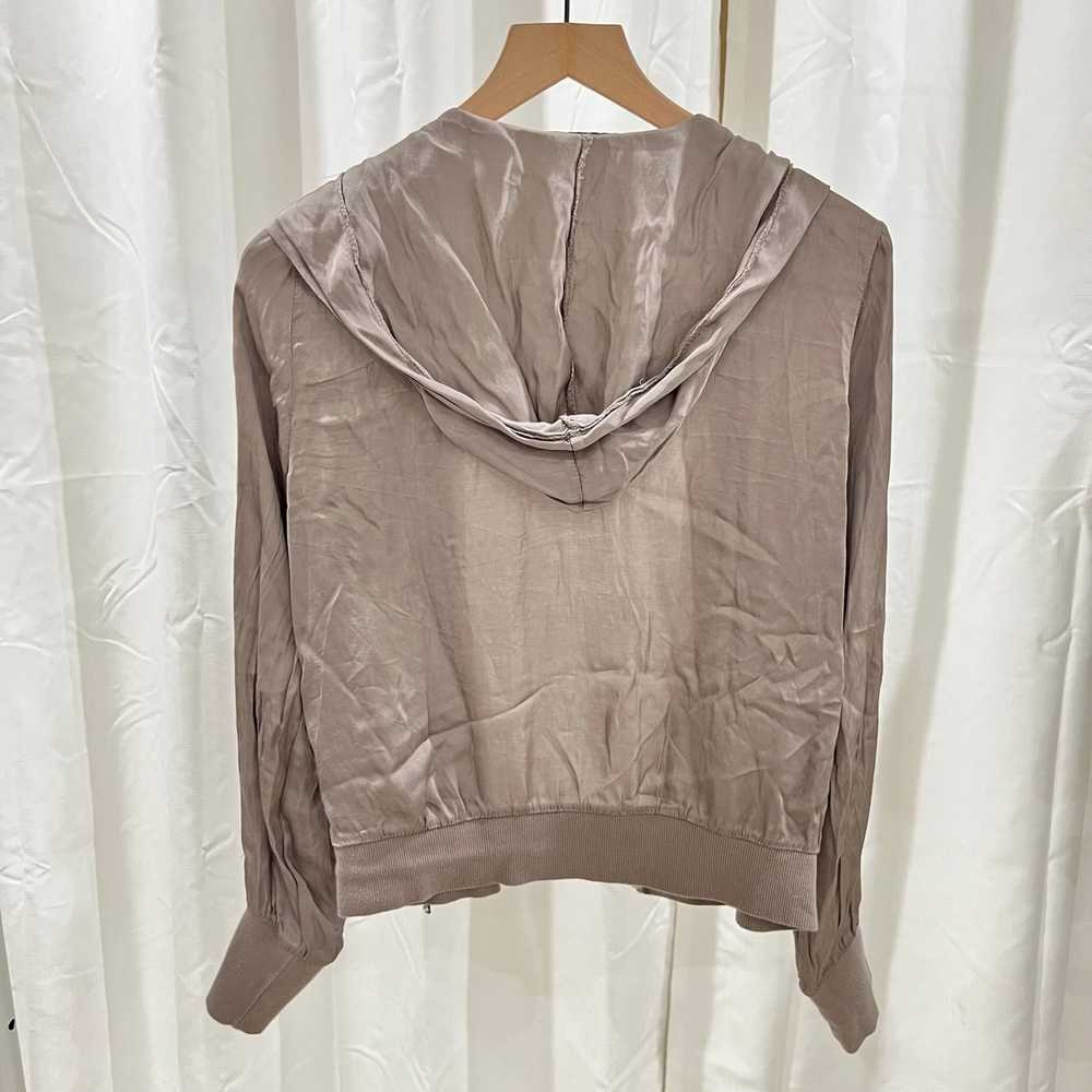 Other Women Silk Blend Stretchy Thin Soft Hooded … - image 3