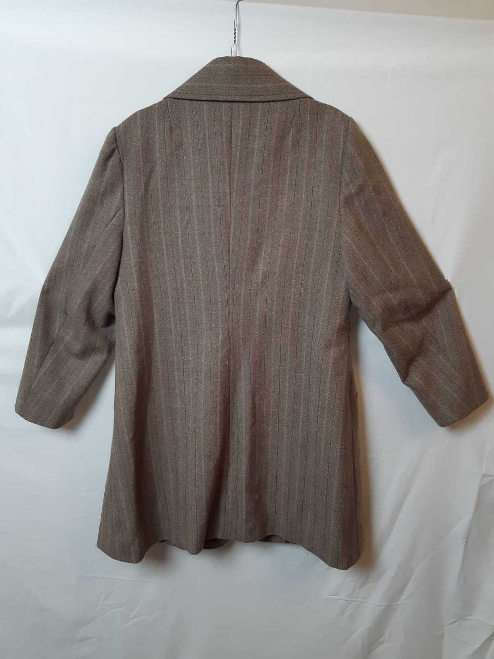 Veste longue - Redingote 100% drap de laine, taup… - image 2
