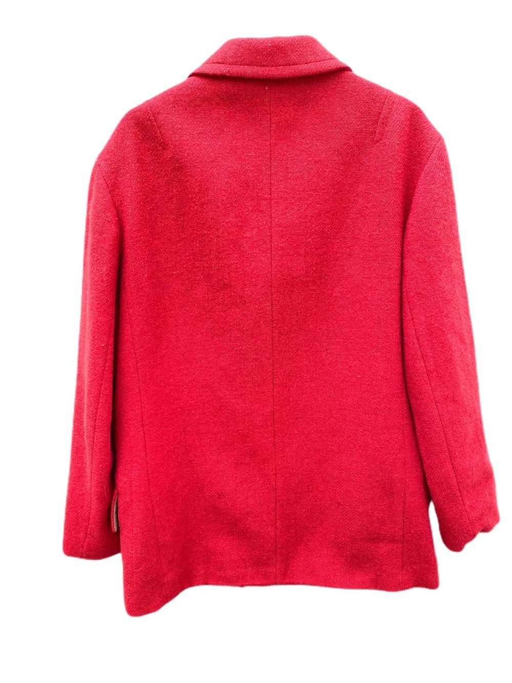Dries Van Noten Red Wool Peacoat - image 4