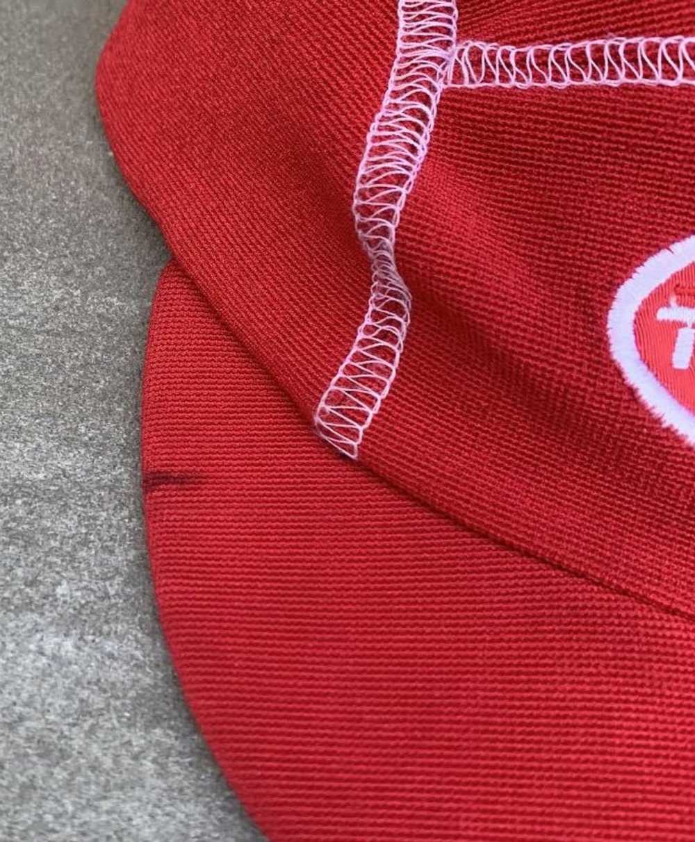 Vintage Vintage Third Rail Red Cycling 5 Panel Hat - image 7
