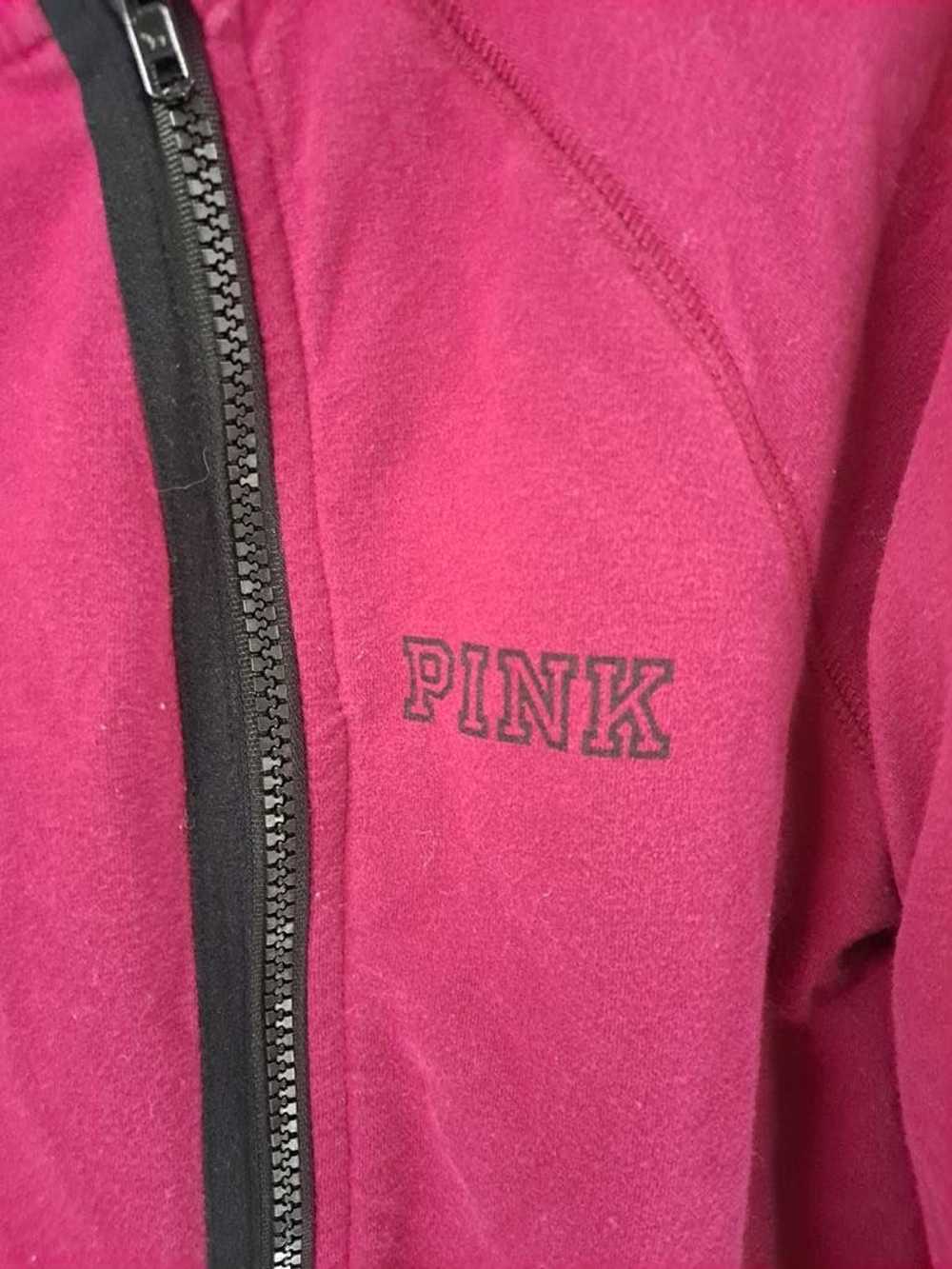 Pink Pink Brand Maroon Side Zipper Sweatshirt Siz… - image 2