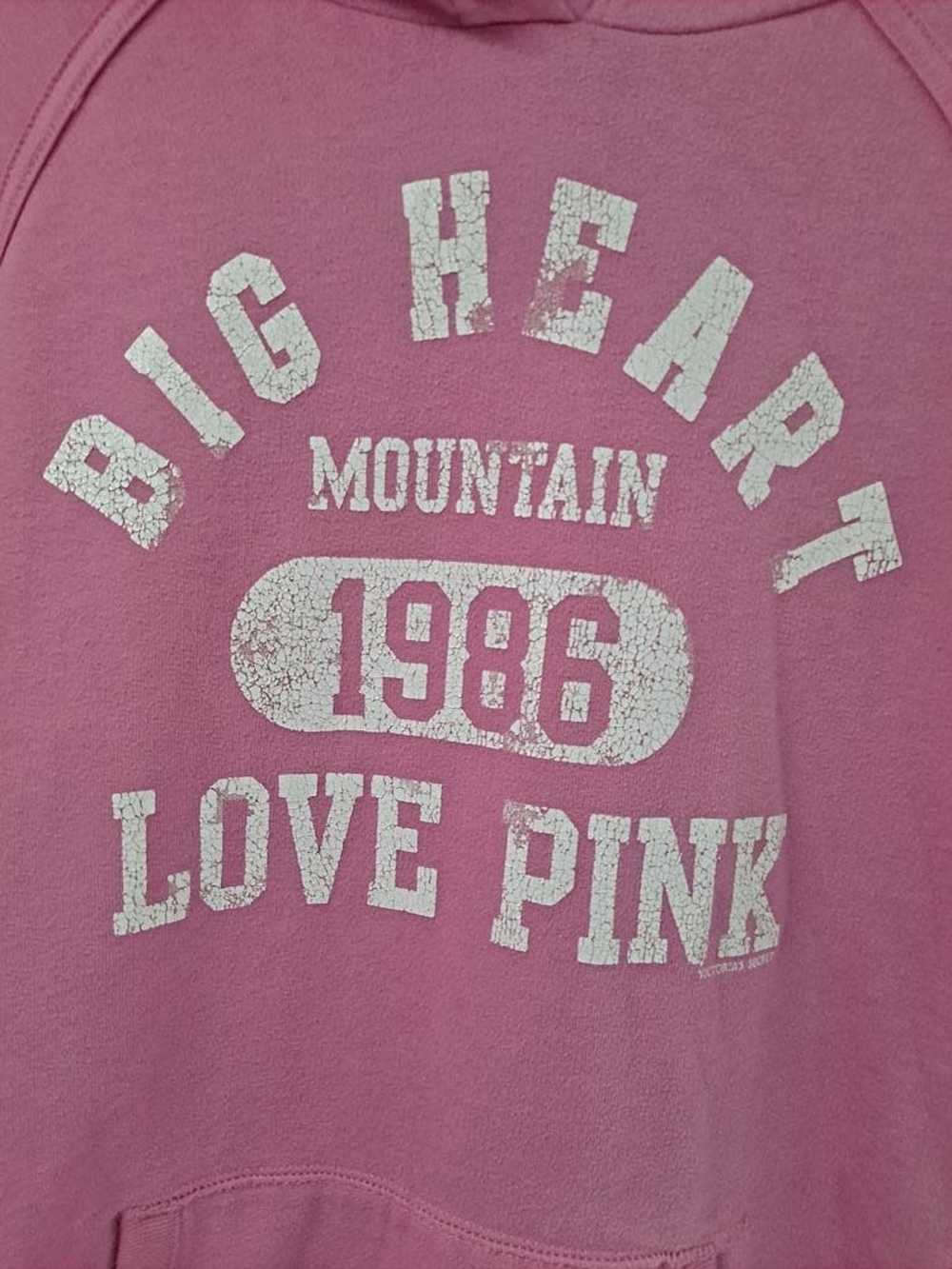 Pink Pink Brand Big Heart Mountain Hoodie Size Me… - image 2