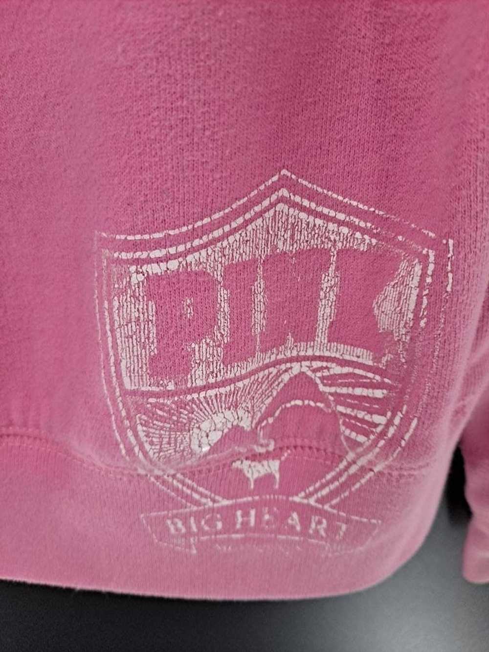 Pink Pink Brand Big Heart Mountain Hoodie Size Me… - image 5