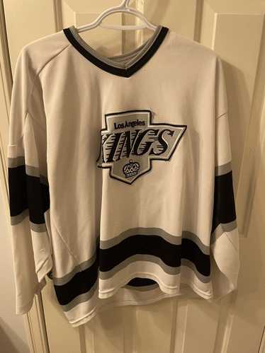 Vintage 90s CCM Los Angeles Kings Luc Robitaille Hockey Jersey Shield Size  XL