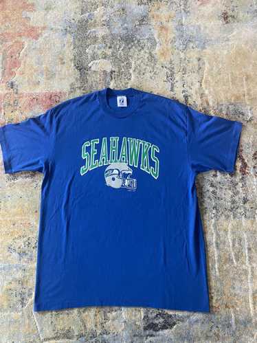 Desert Moss Vintage 1980's Seattle Seahawks T-Shirt by Logo 7