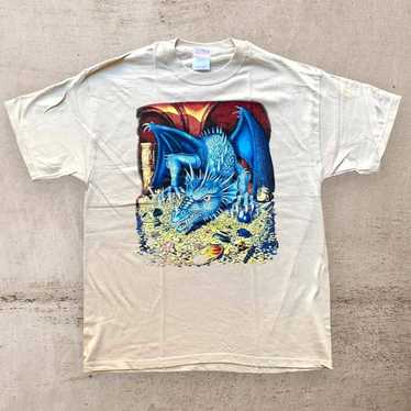 Vintage Vintage 90s dragon tshirt large - image 1