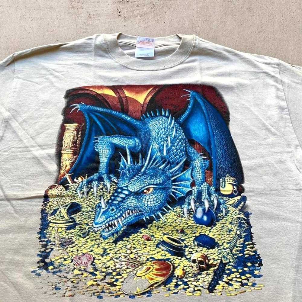 Vintage Vintage 90s dragon tshirt large - image 2