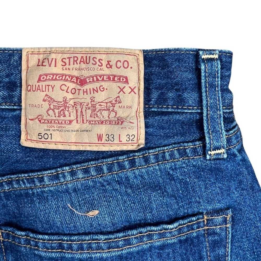 Levi's Vintage Levi 501 Blue Jeans Men’s 33x32 - image 3