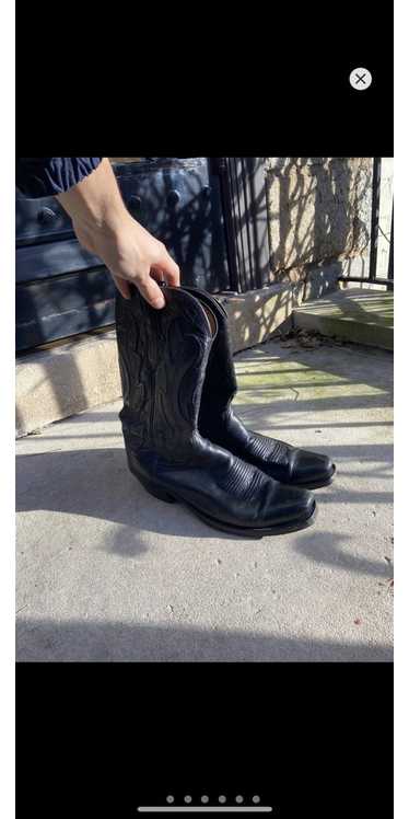Lucchese × Made In Usa Black Lucchese Cowboy Boots