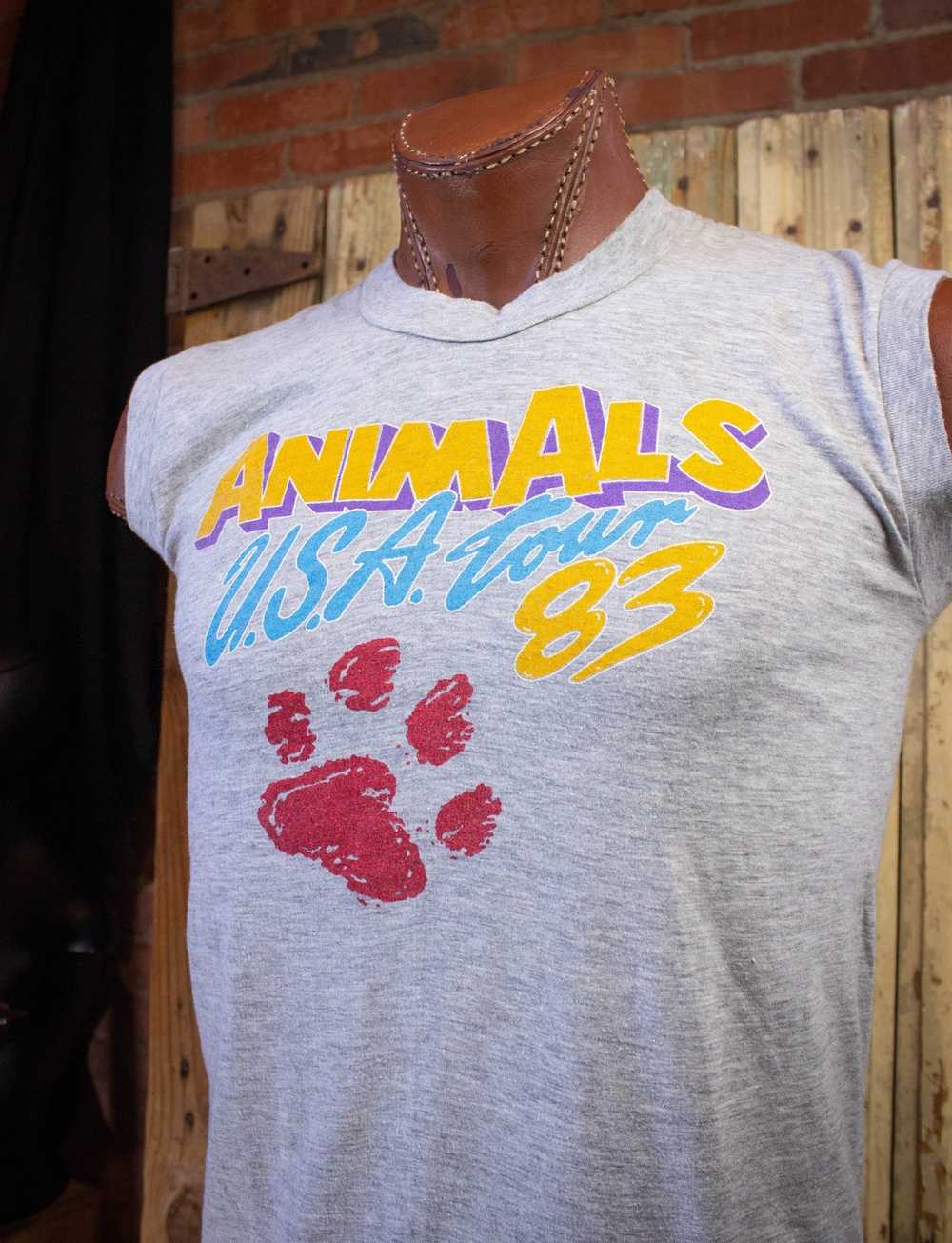 Band Tees × Vintage Vintage Animals Ark Cut Off C… - image 3