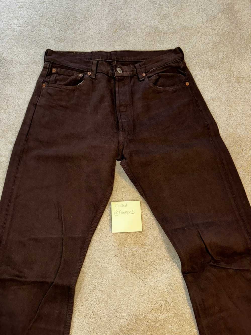 Levi's × Vintage Vintage Levi 501 Jeans (Brown 33… - image 3