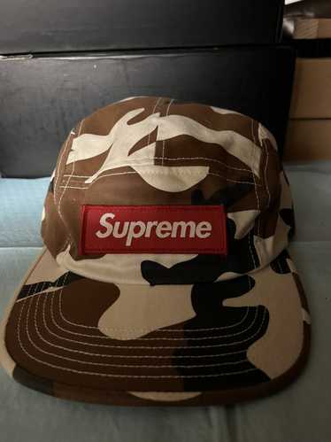 Louis Vuitton x Supreme - LV Monogram Camo Box Logo Camp Cap Hat