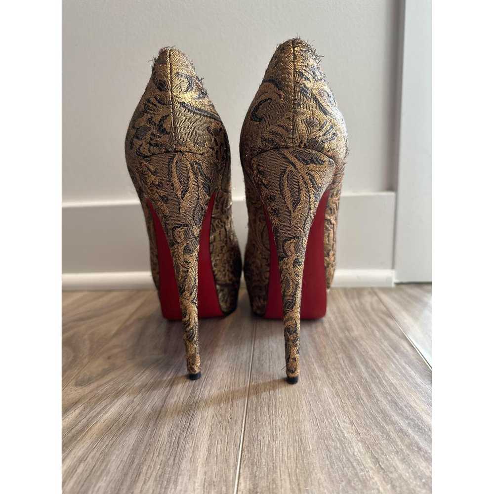 Christian Louboutin Lady Peep cloth heels - image 4