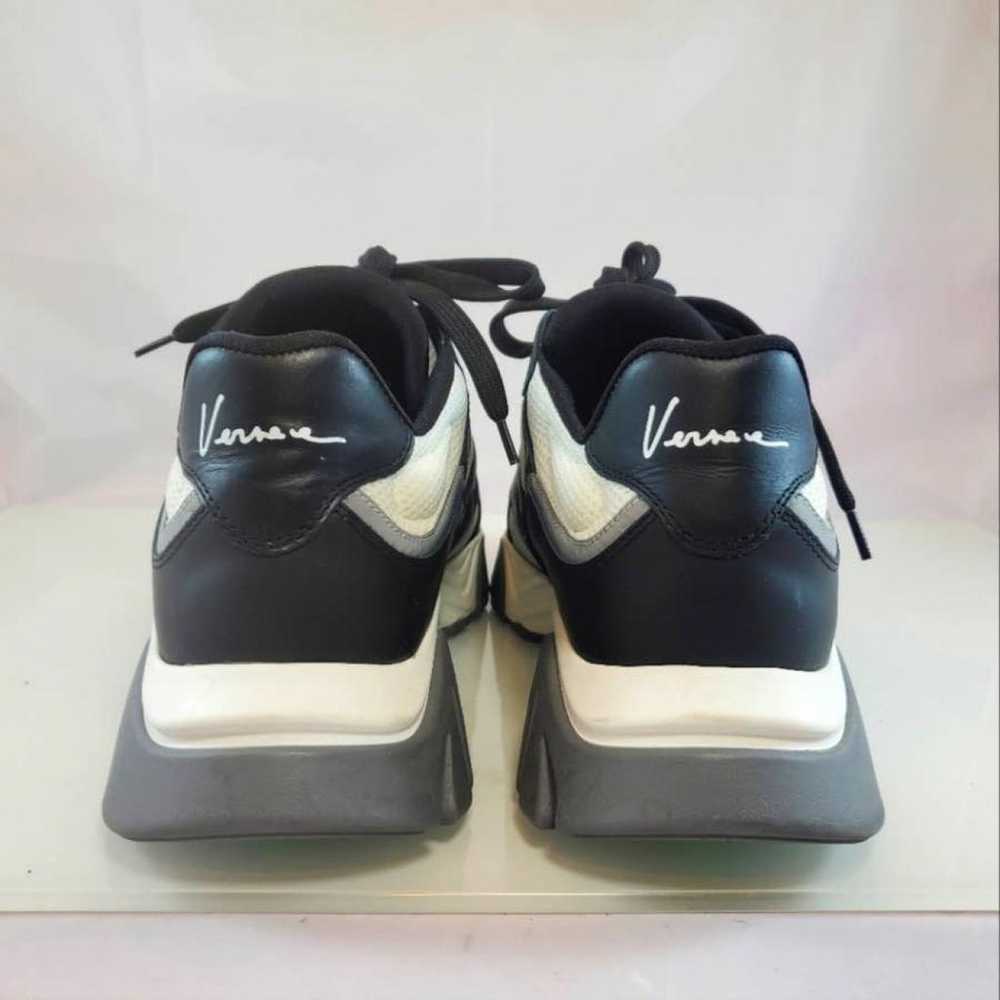 Versace Squalo leather low trainers - image 12