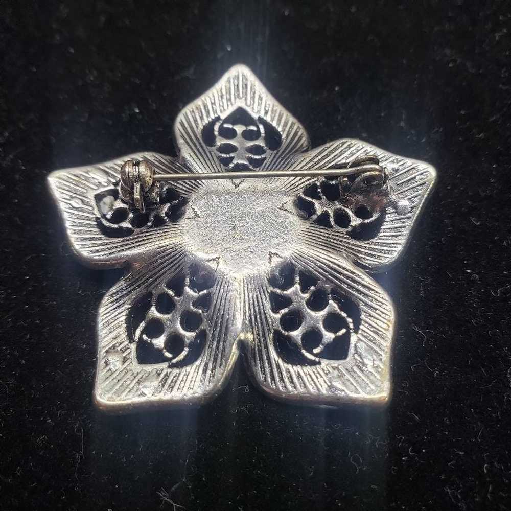 The Unbranded Brand Brooch Flower Pin - Mystic Bl… - image 3