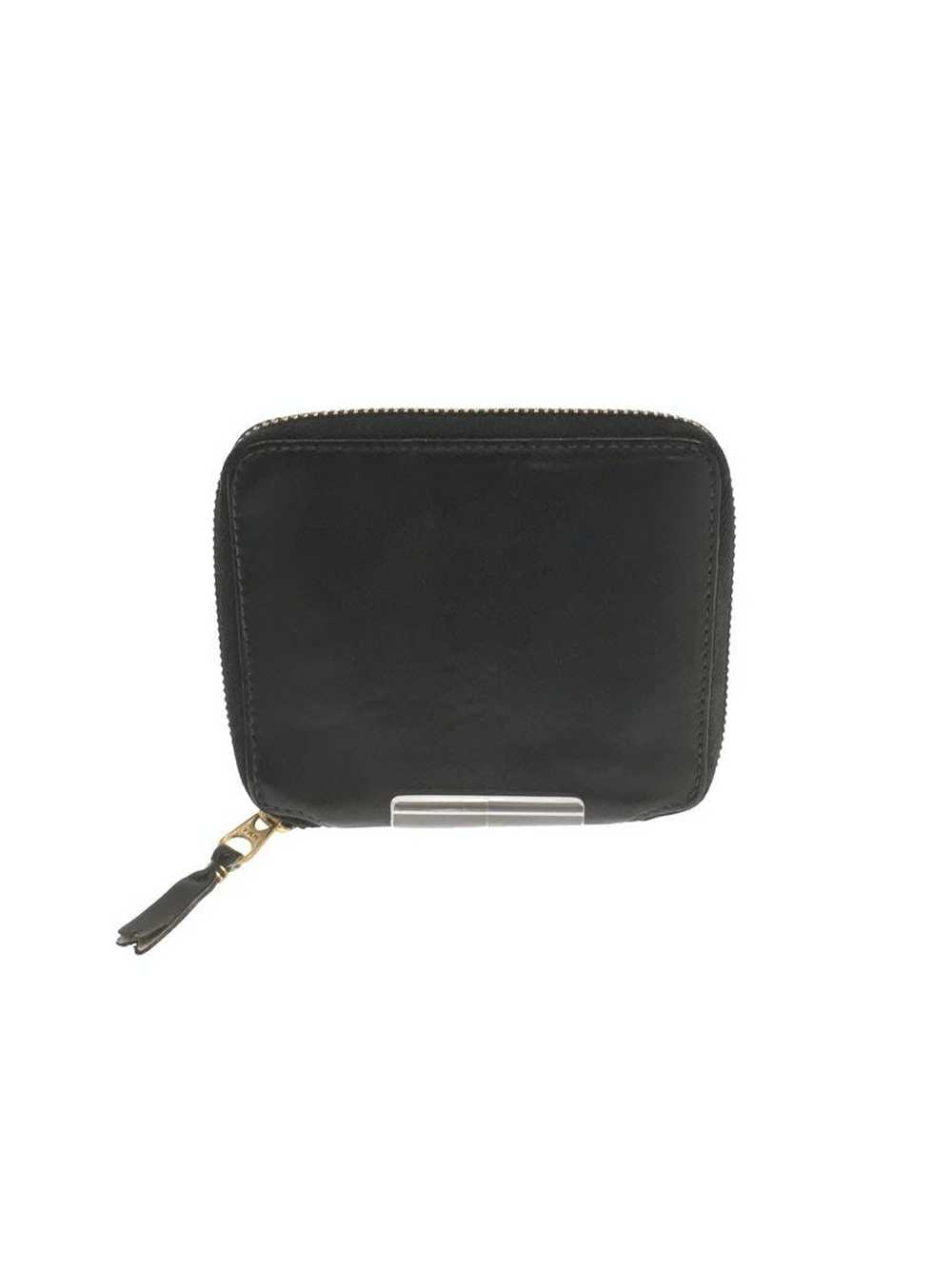 Comme des Garcons Wallets Black Bi-fold Leather Z… - image 2