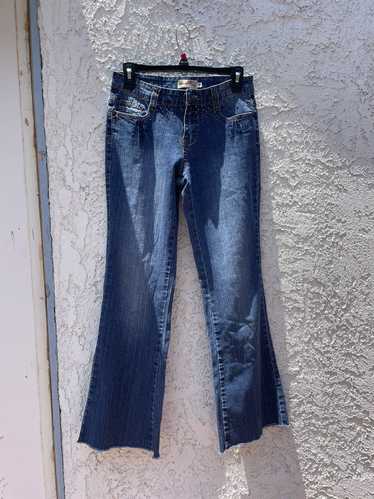 Vintage lowrise y2k rhinestone vintage jeans
