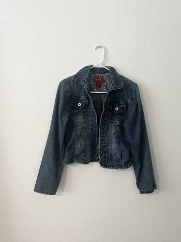 Vintage Paris blues 70s style jean jacket