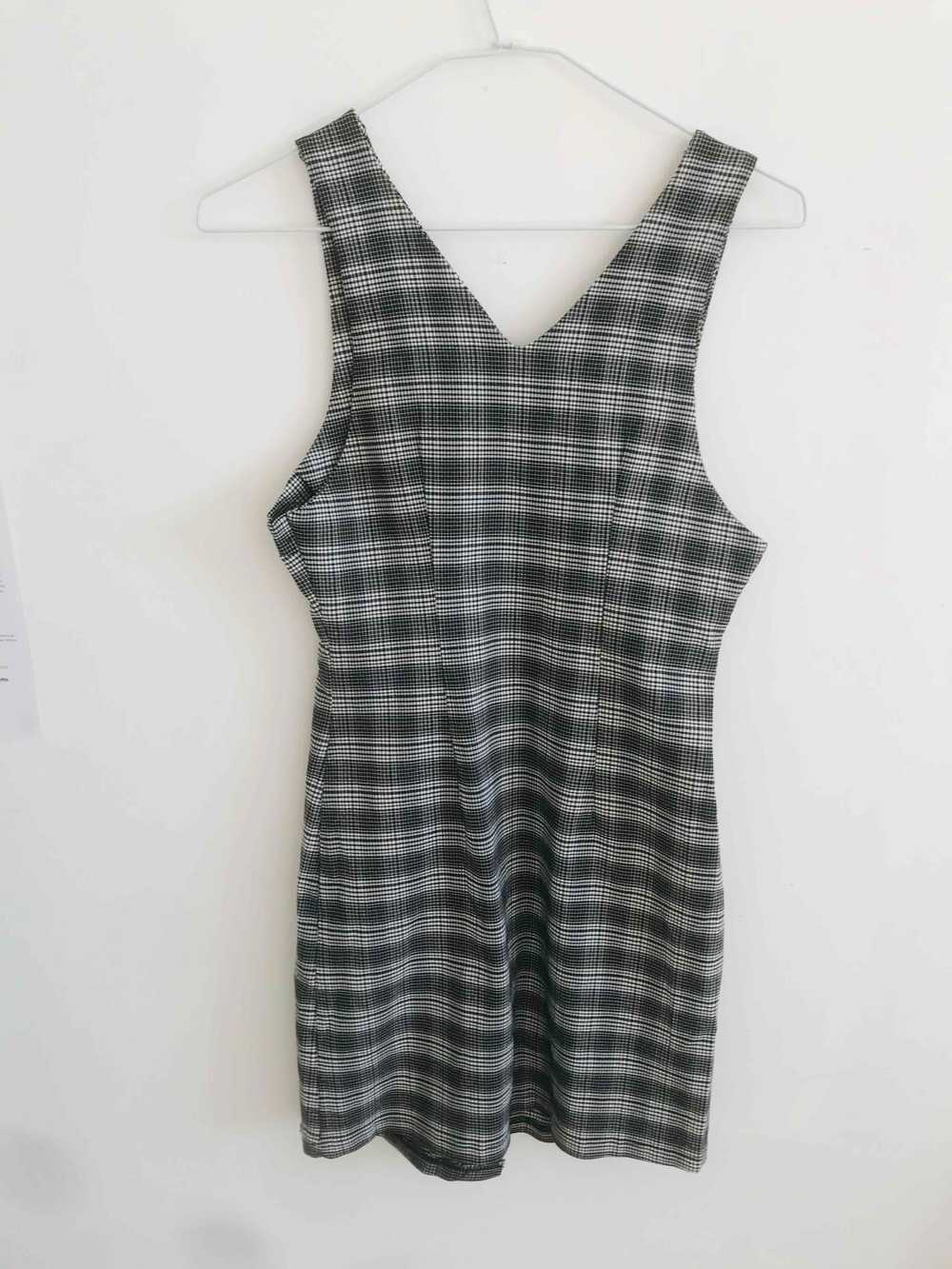 Buttoned dress - Checked mini dress - image 4