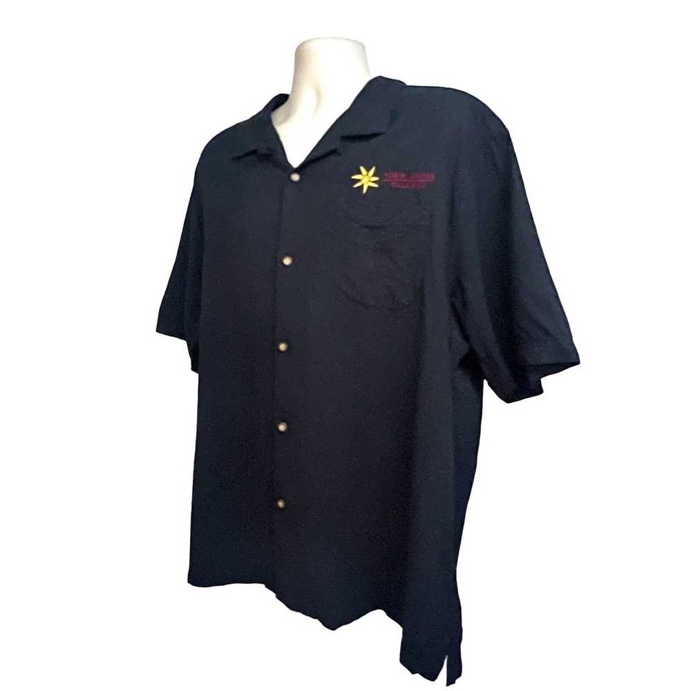 Tommy Bahama Tommy Bahama Vintage Black Silk Hawa… - image 2