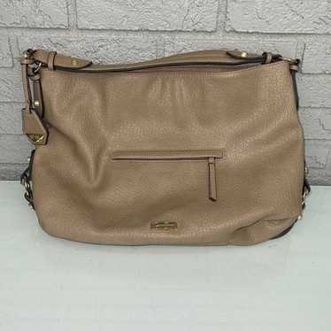 JESSICA SIMPSON Women Large Bag Purse Brown Reptile Double Handles