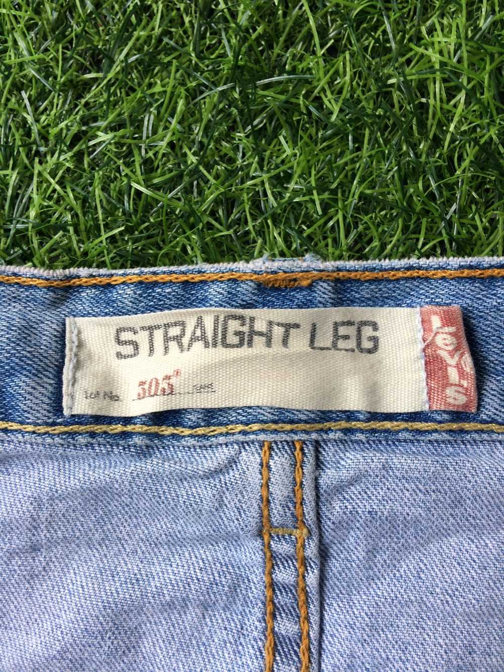 Distressed Denim × Levi's × Vintage Levis 505 Lig… - image 11