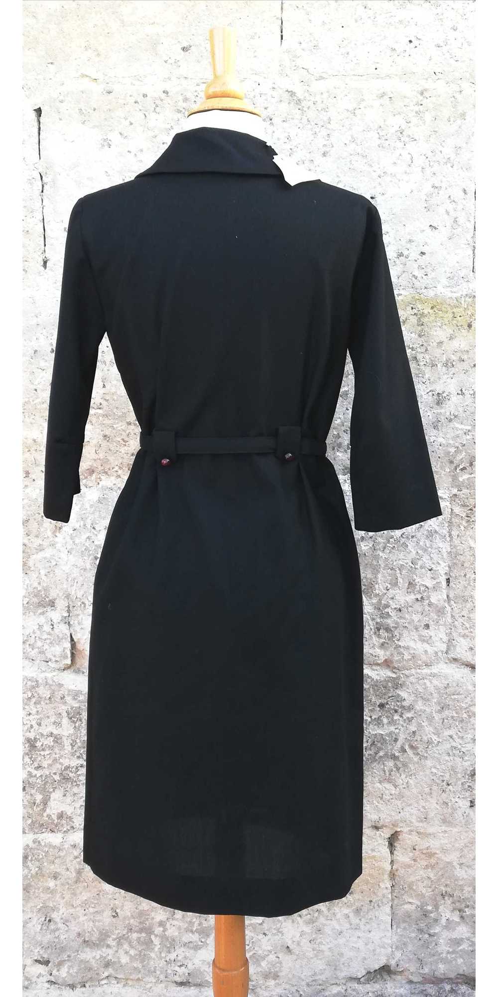 Cotton dress - Cotton dress, 50s black, never wor… - image 3