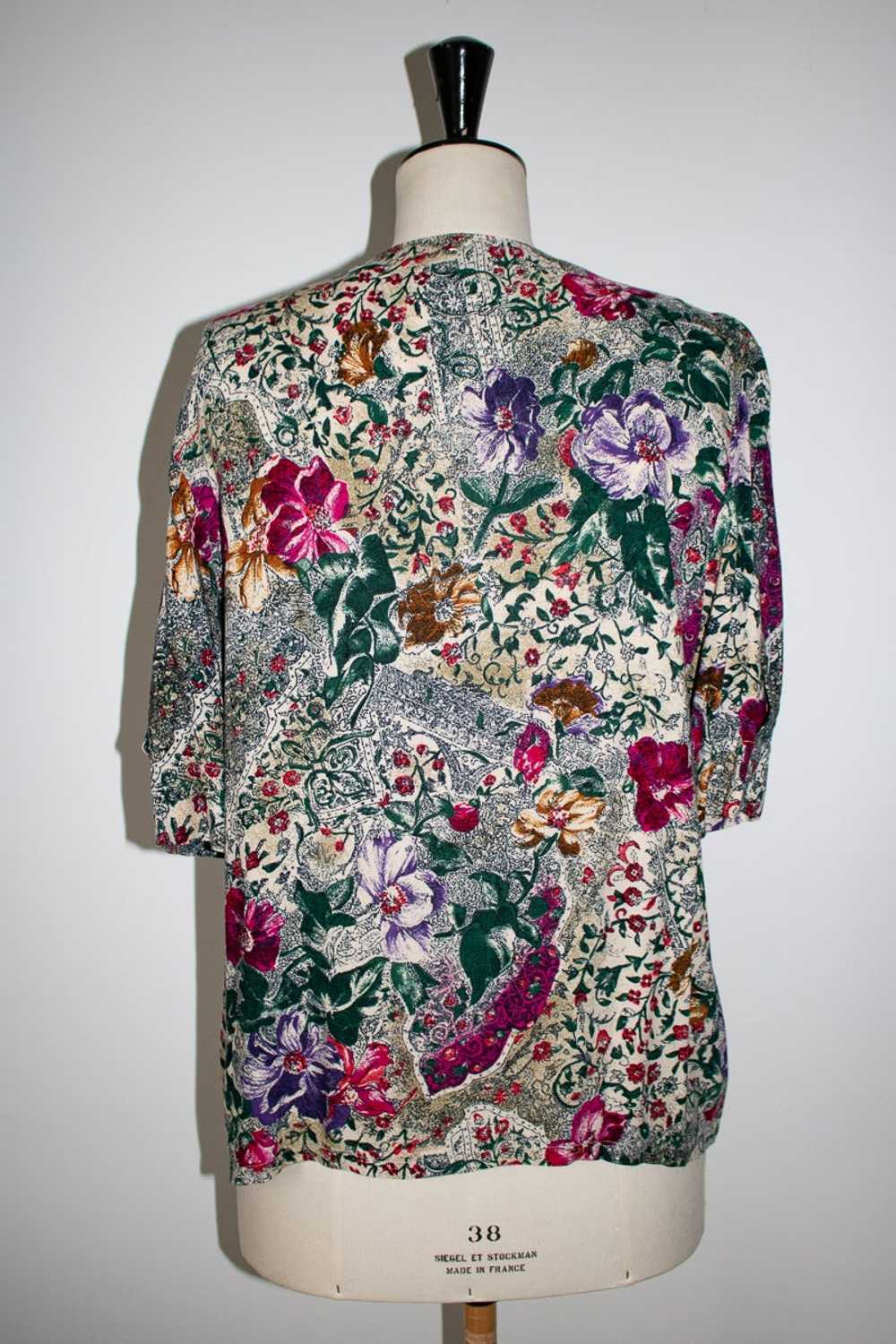 Floral blouse - Viscose blouse - image 2