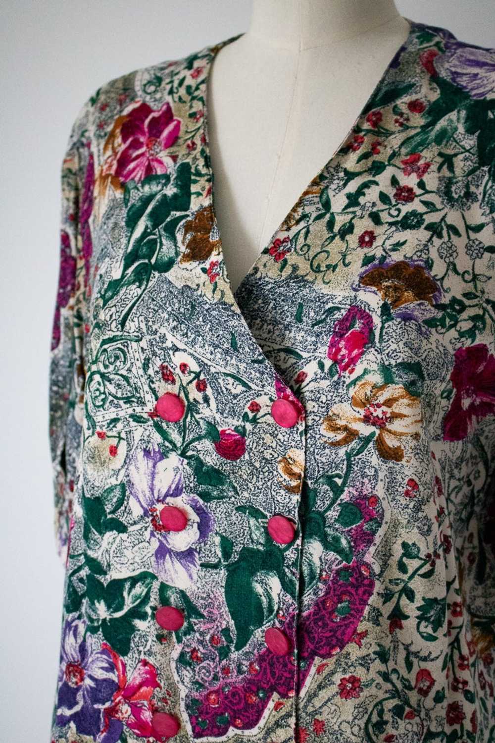 Floral blouse - Viscose blouse - image 6