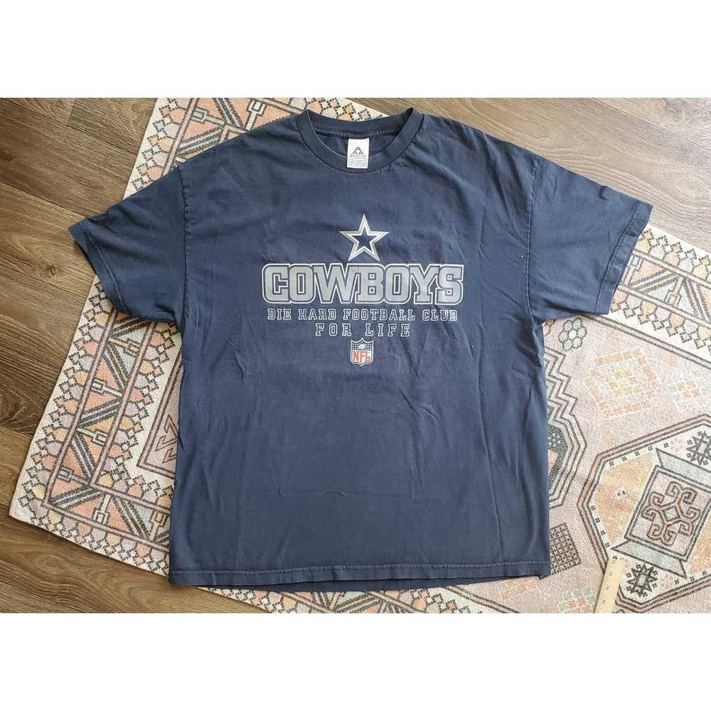 Alstyle Vintage Cowboys Die Hard Fan Alstyle Blue… - image 1