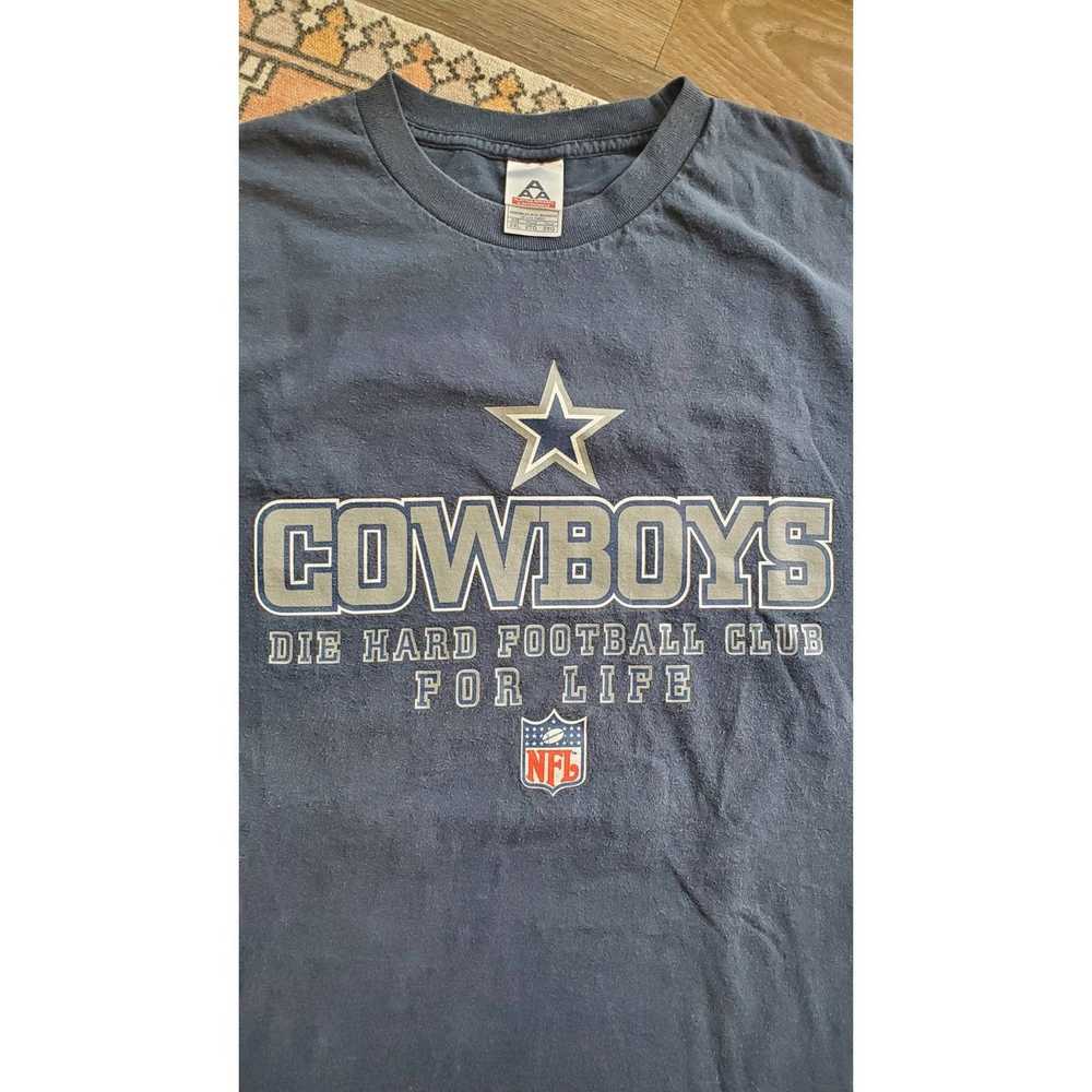 Alstyle Vintage Cowboys Die Hard Fan Alstyle Blue… - image 2