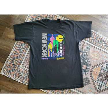 Vintage Vintage New York Single Stitch Colorful R… - image 1