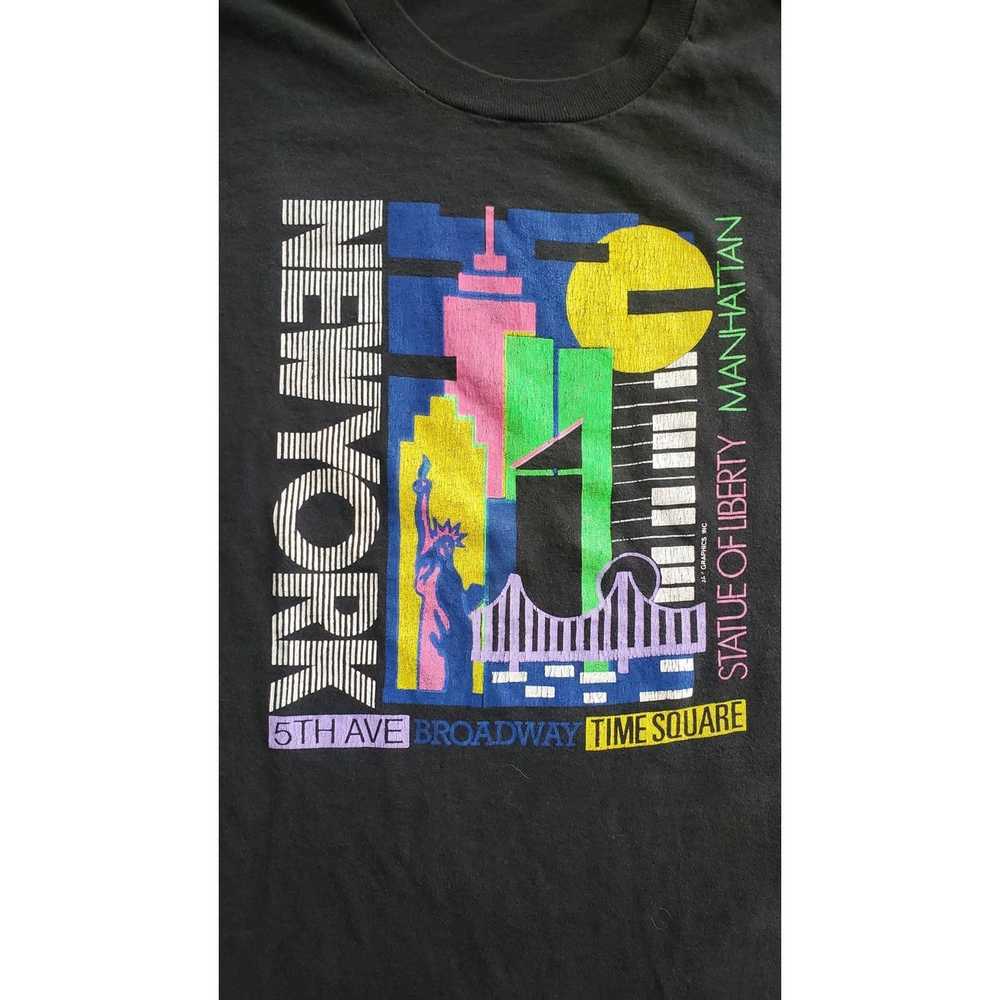 Vintage Vintage New York Single Stitch Colorful R… - image 2