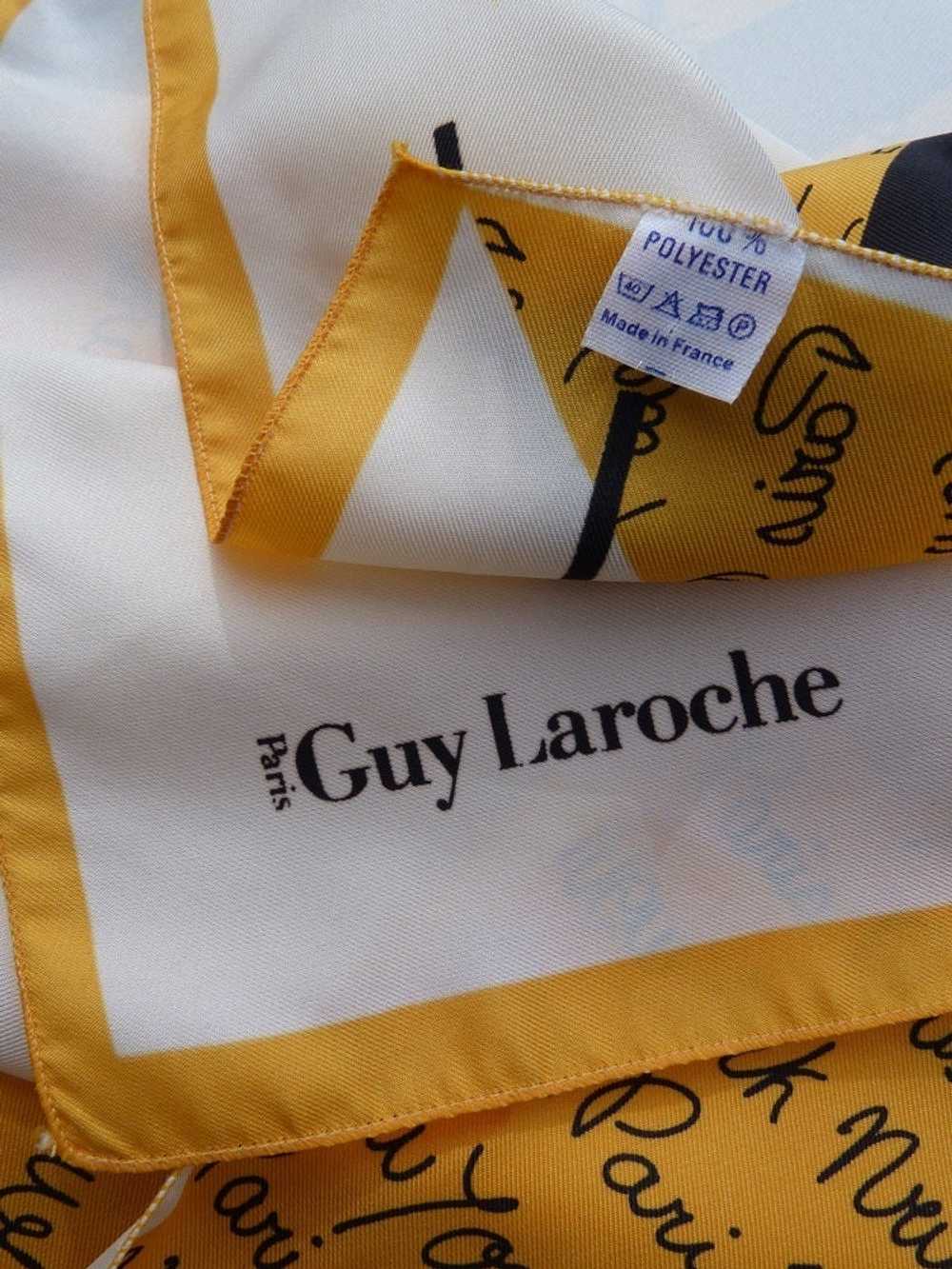 Guy Laroche scarf - Guy Laroche scarf, satin mate… - image 3