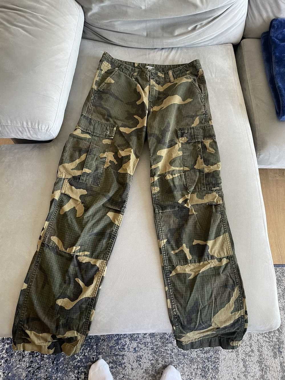 Carhartt Wip Camouflage Carhartt Cargo Pants - Gem