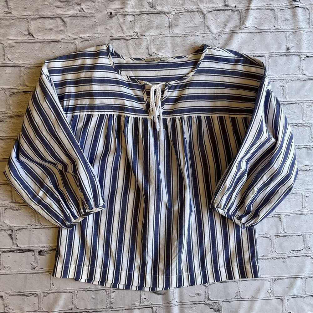 Madewell Madewell Stripe Lightweight Summer XS Bl… - image 1