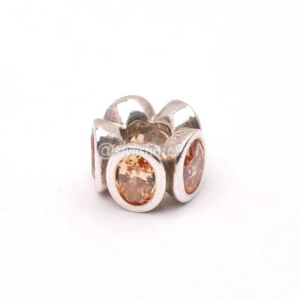 Sterling Silver Authentic PANDORA Champagne Oval … - image 7