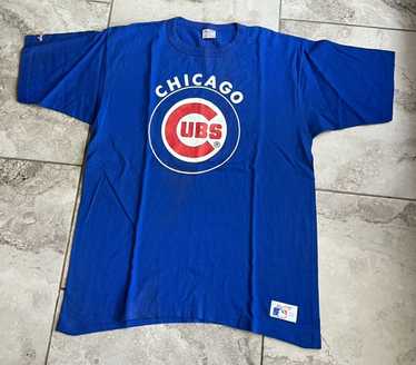 Vintage 00s Blue MLB Chicago Cubs T-Shirt - X-Large Cotton– Domno