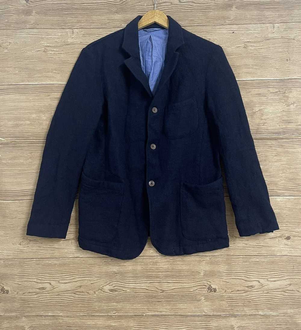 45rpm Vintage 45rpm Indigo Wool Coat Blazer M Fre… - image 1