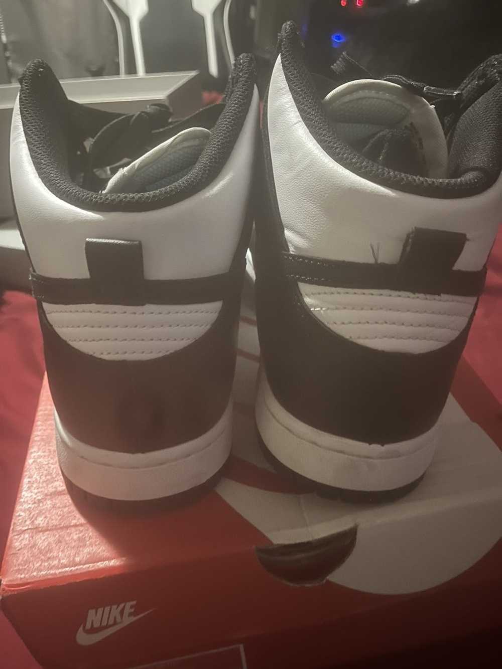 dunk high black white panda